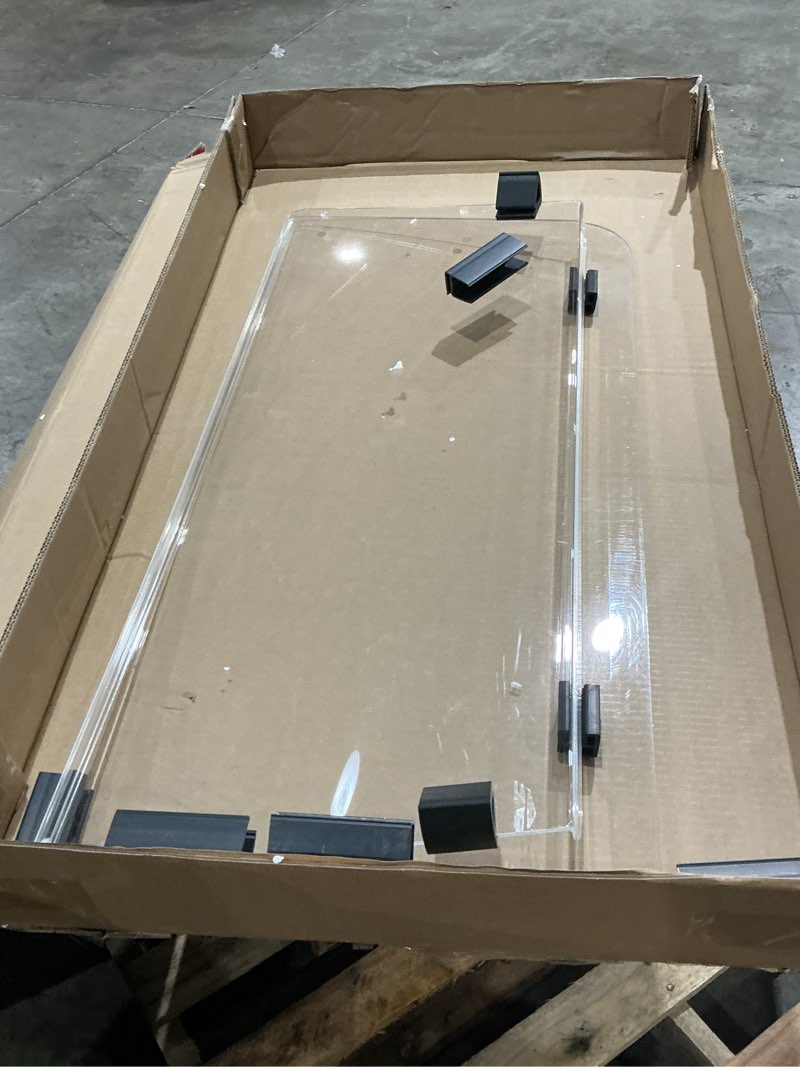 Condition photo showing As Is for hecasa 3-in-1 windshield compatible with 2008-2023 polaris rzr 570/ rer 570 s/ rzr 800/ rzr s 800/ rzr 4 800/ xp 900 scratch resistant full clear flip down gas spring included