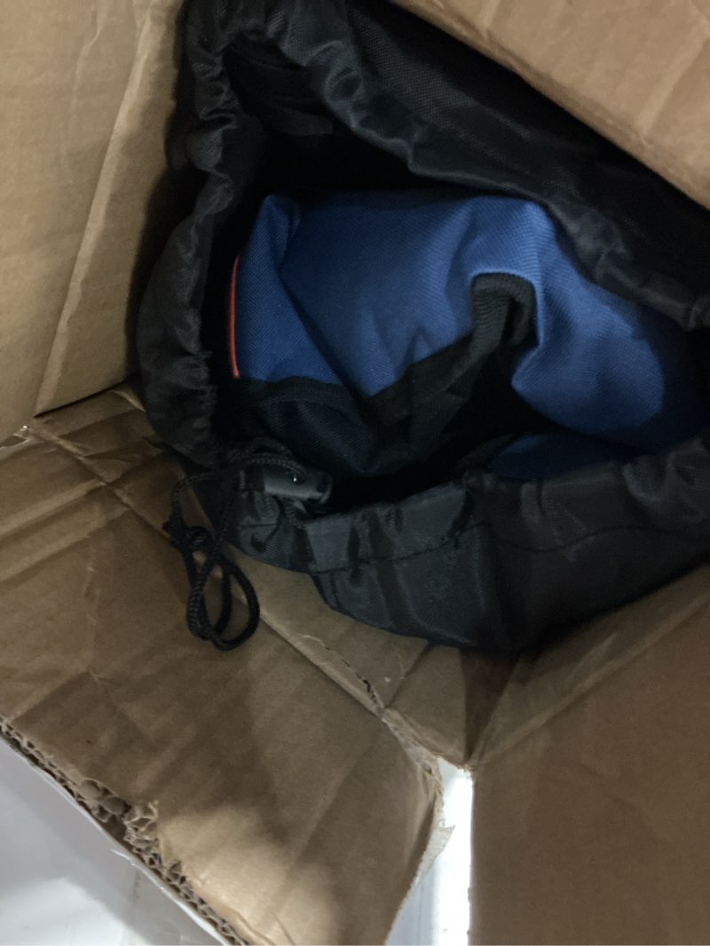 Condition photo showing Good Condition for heated camping chair with 20,000 mah battery, loog-lasting for 500 mins, fully padded heated camp chairs, heavy duty folding chairs supports 500 lbs for winter camping, picnics, tailgating, rv travel black & blue heated