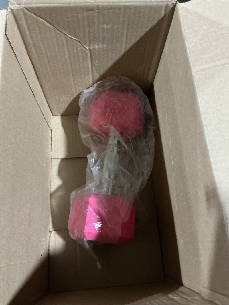 Condition photo showing Good Condition for portzon weights dumbbells pink colors compatible with (1 piece) neoprene/rubber dumbbells,1-15 lb, anti-slip, anti-roll, hex shape light pink standard ,pair