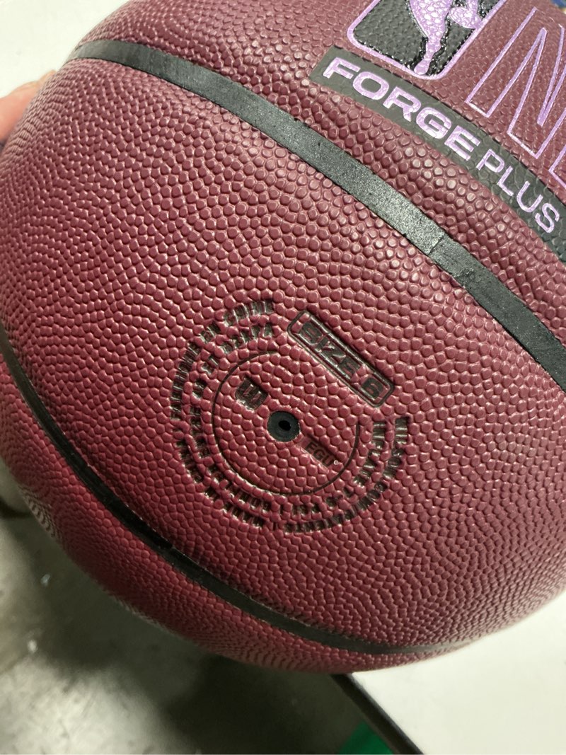 Condition photo showing Good Condition for wilson nba forge plus indoor/outdoor basketball - maroon, size 6-28.5" forge plus size 6 - 28.5" maroon