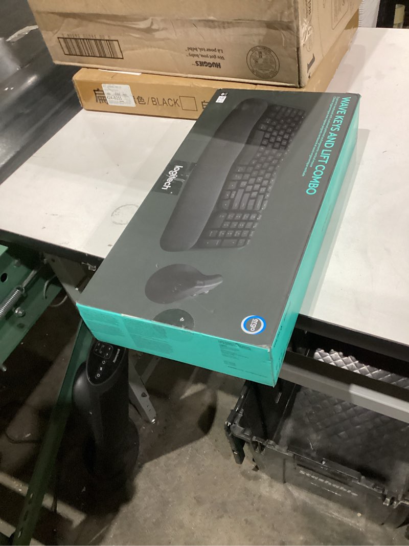 Logitech Wave Keys & Lift Vertical Mouse - Ergonomic Wireless Keyboard and Mouse Combo - with Cushio