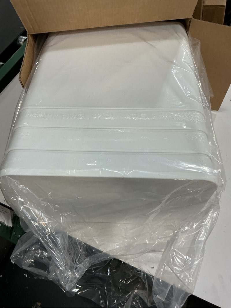 Condition photo showing Good Condition for 4 pack large plastic white storage bins baskets, toy box chest with lids and handle?organizer containers for baby?kids,snacks,nursery?shelves?playroom, bedroom?office,closet?home set of 4 extra large white