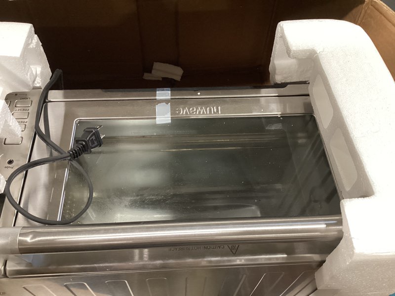 Condition photo showing Good Condition for nuwave bravo xl pro air fryer toaster oven with grill combo, 2025 new ultra-fast convection system, 35% crispier, 2x more even, 142 presets, 50-500f, smarter probe, pfas free, 30qt, stainless steel brushed stainless steel