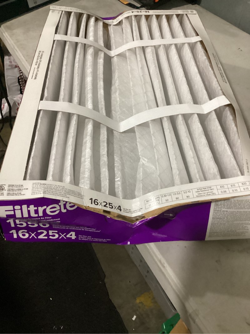 filtrete electrostatic high performance air filter 16x25x4