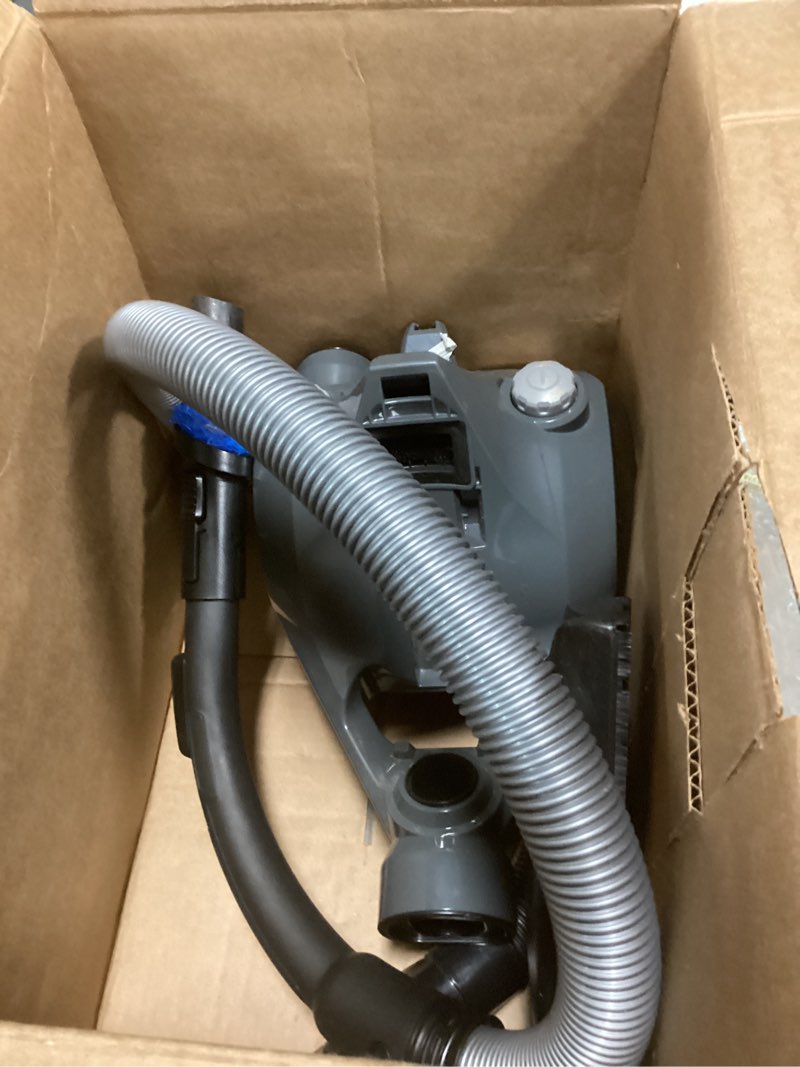 Condition photo showing As Is for Eureka Bagless Canister Vacuum Cleaner, Lightweight Vac for Carpets and Hard Floors, w/Filter, Blue, Whirlwind NEN110B W/ Filter, Blue