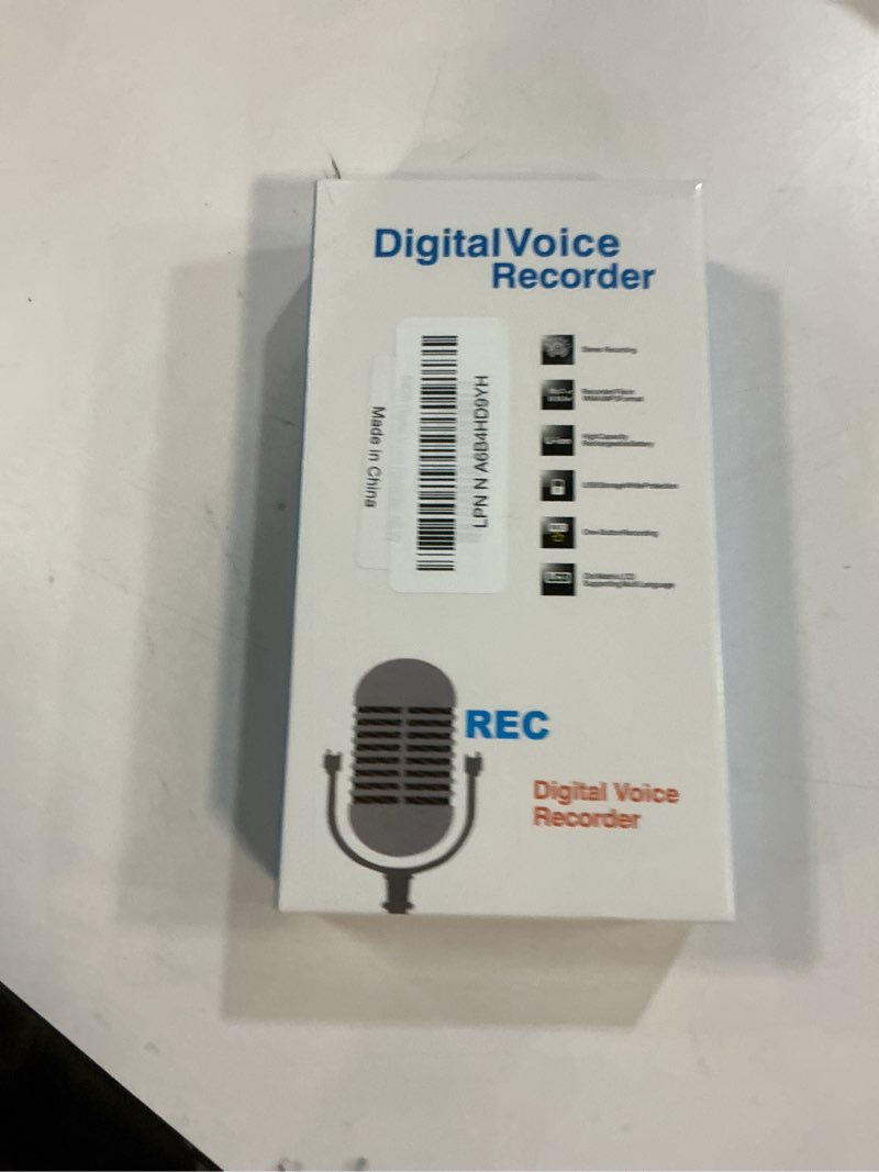 Condition photo showing New/Like New for 64gb digital voice recorder - zipcide digital voice activated recorder with ai-intelligent noise reduction, voice activated sound audio tap recorder device for lectures meetings, work, interviews