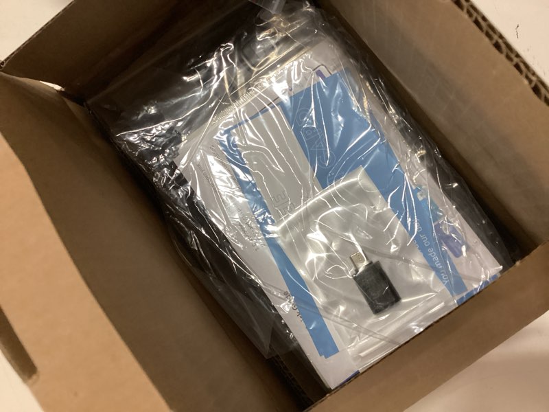 Condition photo showing New/Like New for bluetooth thermal label printer, wireless 4x6 shipping label printer for small business & shipping packages, support iphone, android, windows, macos, work for amazon, ebay, shopify, etsy, usps black