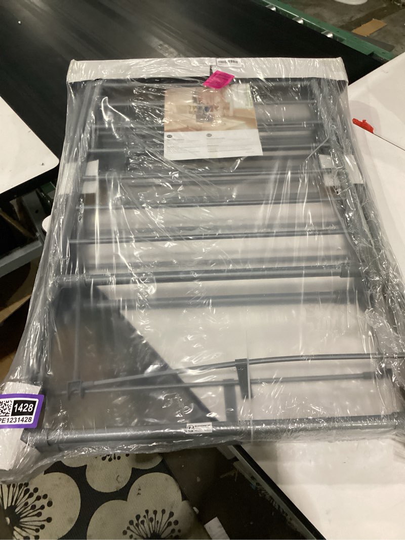 Condition photo showing Good Condition for songmics clothes drying rack, foldable 2-level laundry drying rack, free-standing airer, 1 additional tall hanging bar, 2 height-adjustable wings, 24 drying rails, space savng, gray ullr521g01