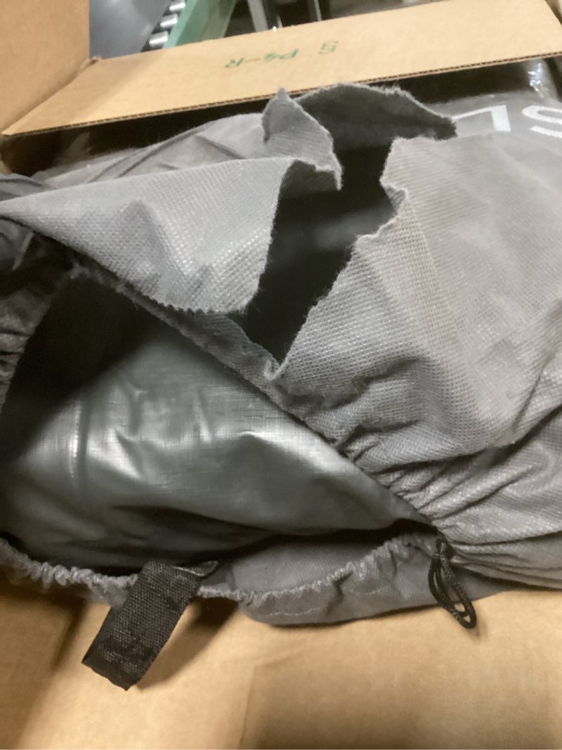 Condition photo showing As Is for SLEEPLUX Durable Inflatable Air Mattress with Built-in Pump, Pillow and USB Charger, 22" Tall Queen