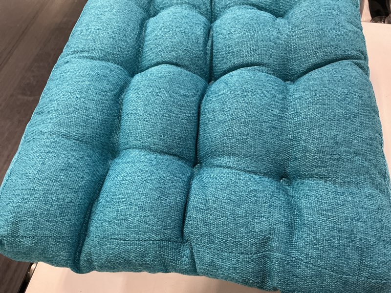 Condition photo showing Good Condition for tromlycs floor pillow seating cushions for adults set of 2 sitting large square pillow memory foam 18 x 20 x 4 inch teal