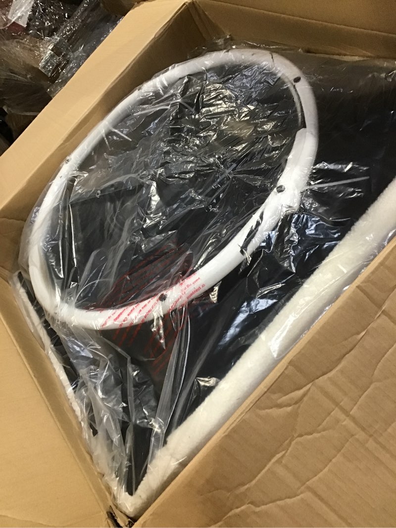 Condition photo showing Good Condition for Oxford Baby Uptown Upholstered Swivel Glider and Recliner Nursery Chair, Boucle White Manual Boucle White