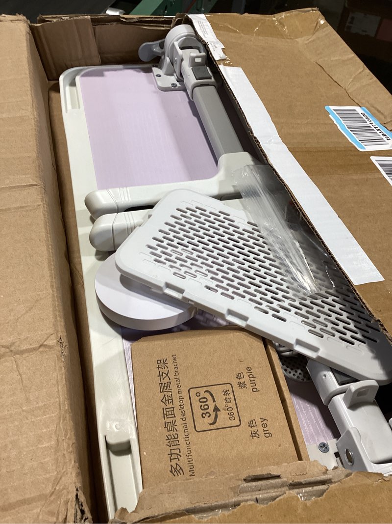 Condition photo showing Good Condition for ixtra laptop lap desk include cooling fan,adjustable lap desk with light fan,folding laptop desk for bed with usb,bed desk with storage drawer 56x32cm,purple purple+holder,56x32cm