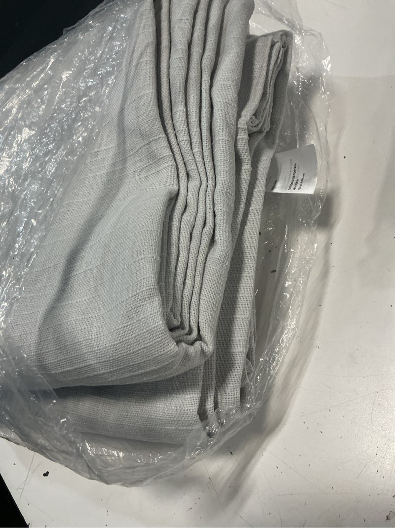 Condition photo showing Good Condition for quince european linen room darkening curtain 48x96 in cloud