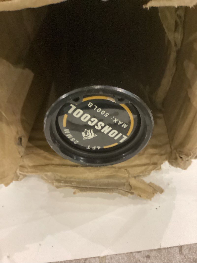 LIONSCOOL Premium 4ft Barbell (Black E-coating, 4FT, 500LBS)