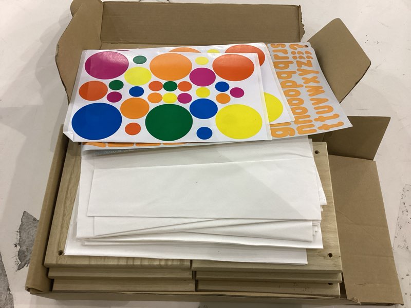 FuHigh 10Pack Wooden Floating Paper Lanterns with Candle Lights,DIY Letters Tangled Lanterns Decorat