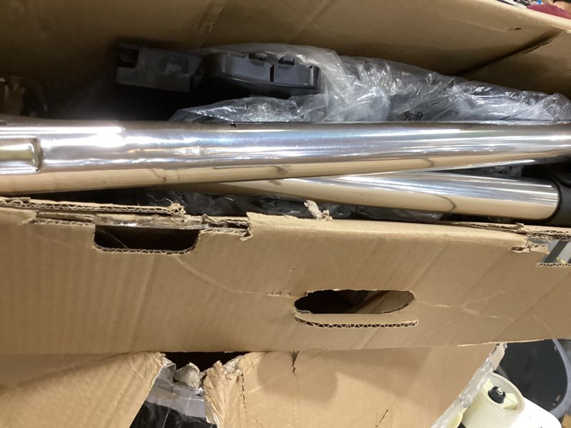 Condition photo showing As Is for rowenta ixeo steamer for clothes with ironing board 65 inches 45 second heatup, 1 liter capacity 1500 watts ironing, portable, fabric steamer, garment steamer, adjustable qr1410,black black full size steamer