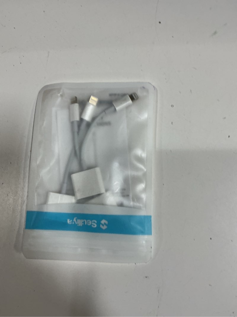 Condition photo showing New/Like New for [Apple MFi Certified] 2-in-1 Charging & Audio Adapter for iPhone, Lightning to 3.5mm Headphone Jack Dongle Splitter, Supports Hi-Res Lossless Sound, Compatible with iPhone 14/13/12/11/XS/XR/8/7 3Pack 3 White