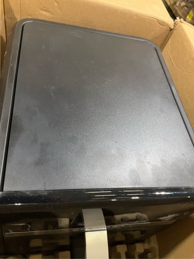 Condition photo showing As Is for Chefman Air Fryer 9 Qt | TurboFry 7-in-1 High-Powered 450°F Cooking for Crispier and Even Results | XL Basket with Viewing Window | Air Fry, Bake, Broil, Reheat, Dehydrate, Defrost, Keep Warm 9 Quart