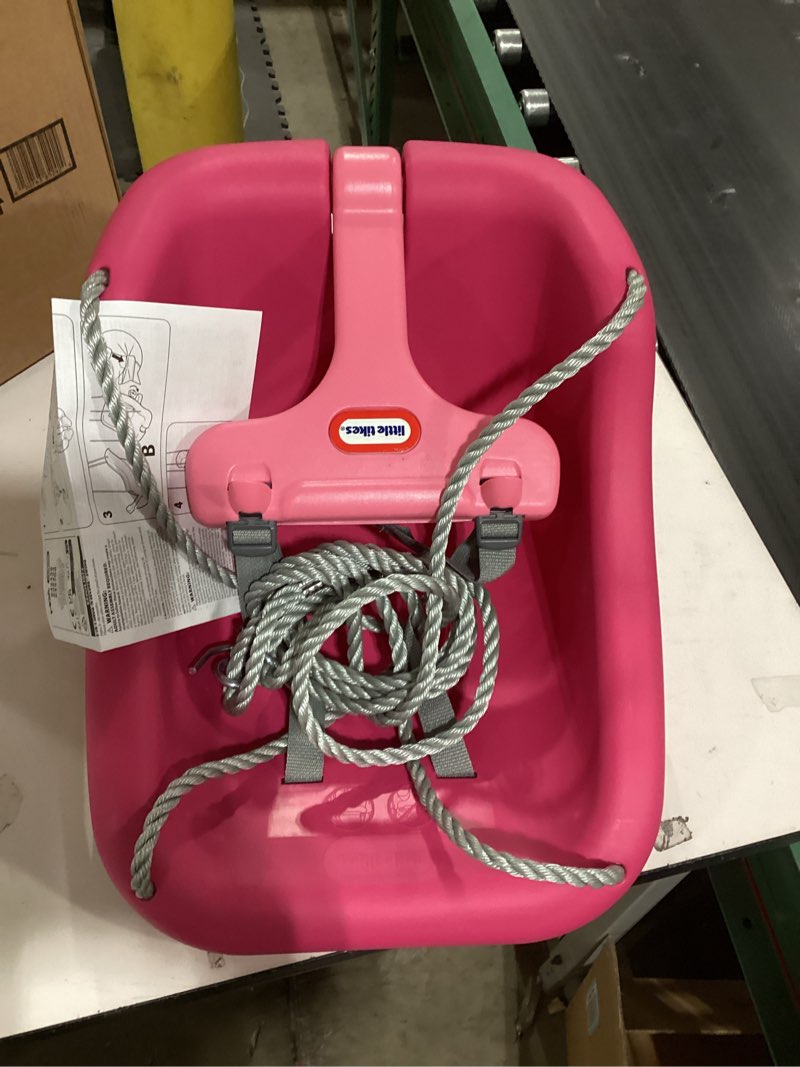 Condition photo showing Good Condition for Little Tikes 2-in-1 Snug 'n Secure Swing Magenta Magenta Swing