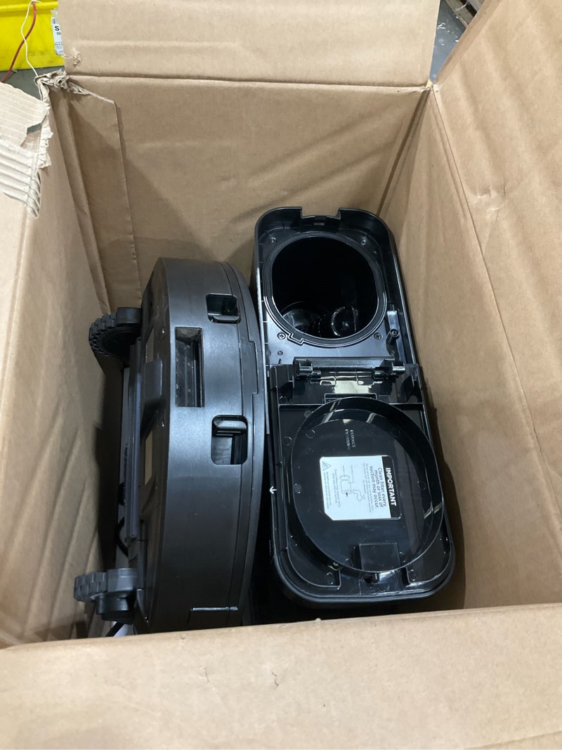 Condition photo showing As Is for Shark AV2501S AI Ultra Robot Vacuum, with Matrix Clean, Home Mapping, 30-Day Capacity HEPA Bagless Self Empty Base, Perfect for Pet Hair, Wifi, Dark Grey Matrix AI Ultra Dry Self Empty