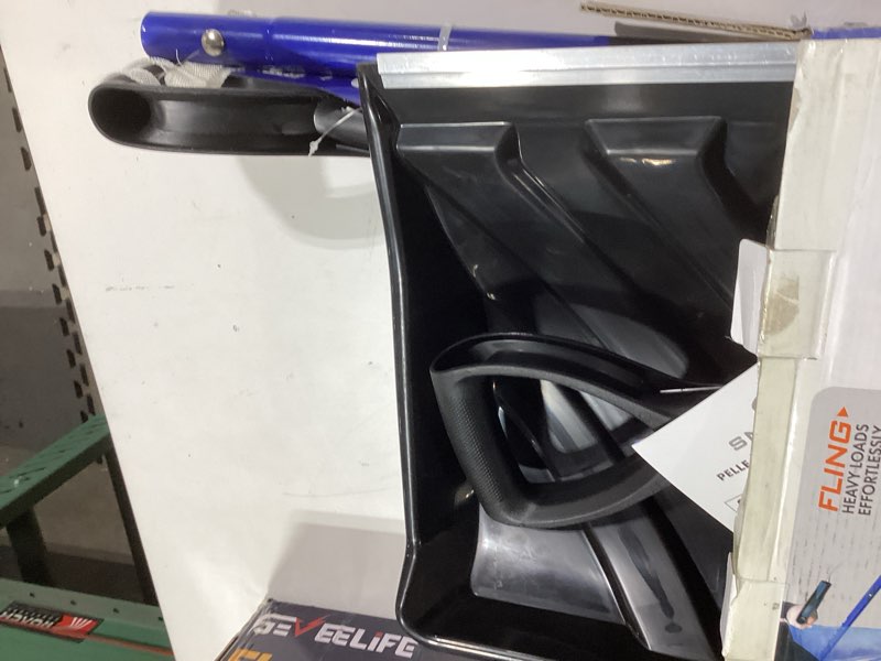 Condition photo showing Good Condition for Snow Joe SJ-SHLV20 Shovelution Snow Shovel with Spring-Assist Handle, Heavy-Duty Shovel for Fast Snow Removal, 20 Inches, Blue 20-Inch Original Blue