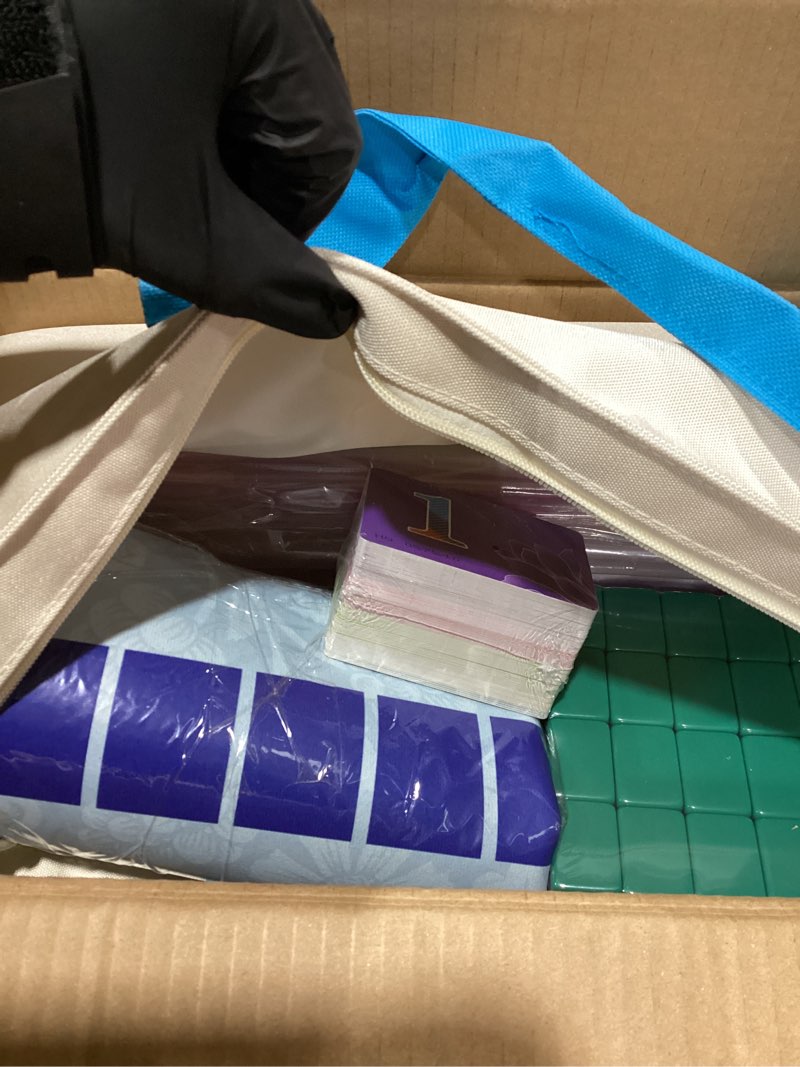 Condition photo showing Good Condition for American Mahjong Game Set, Acrylic Portable Carrying Mahjong,160 Premium Green Tiles,Western Mahjong Tiles Set,Complete Ma Jong Set (Acrylic-Green)