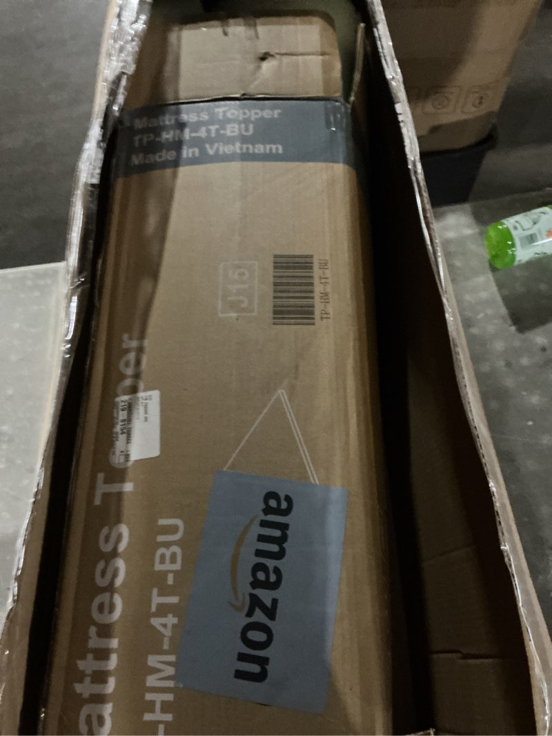 Condition photo showing Good Condition for (Similar to) EGO Topper 3 Inch Twin Memory Foam Mattress Topper, Gel Foam Mattress Topper for Pressure Relief, Ventilated Design Bed Topper in a Box, CertiPUR-US Certified, Medium