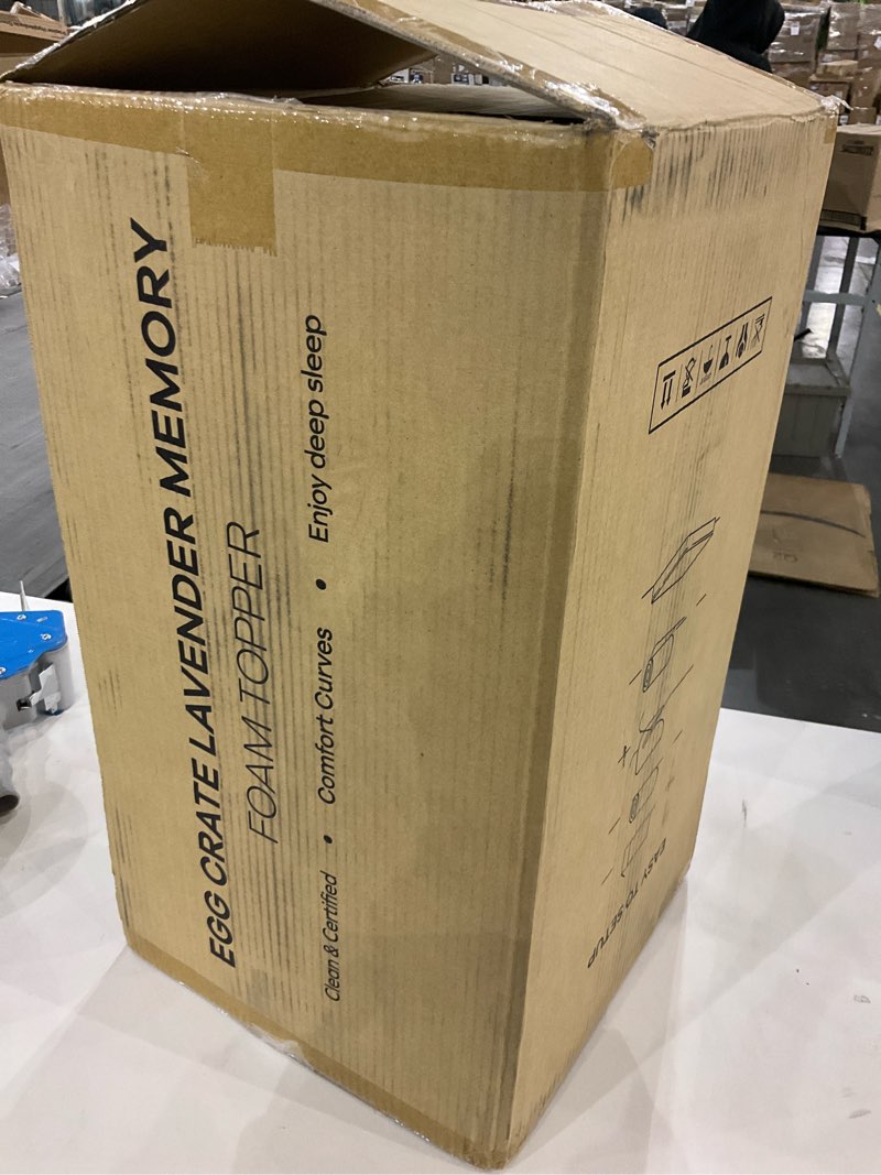 Condition photo showing Good Condition for Egg crate lavender memory foam topper