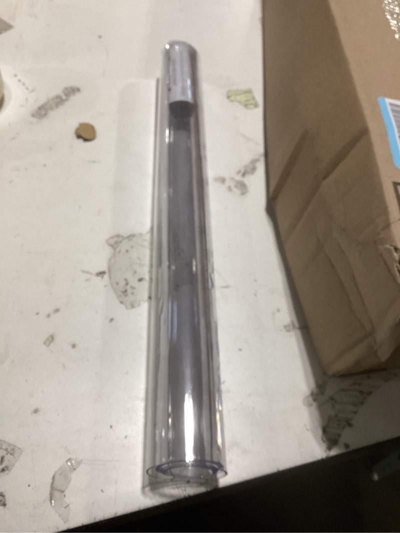 Condition photo showing Good Condition for 14 x 24 inch clear table cover protector, 2mm thick clear desk mat, plastic table cover, vinyl table protector, desk mats on top of desks clear 2mm 14" x 24"