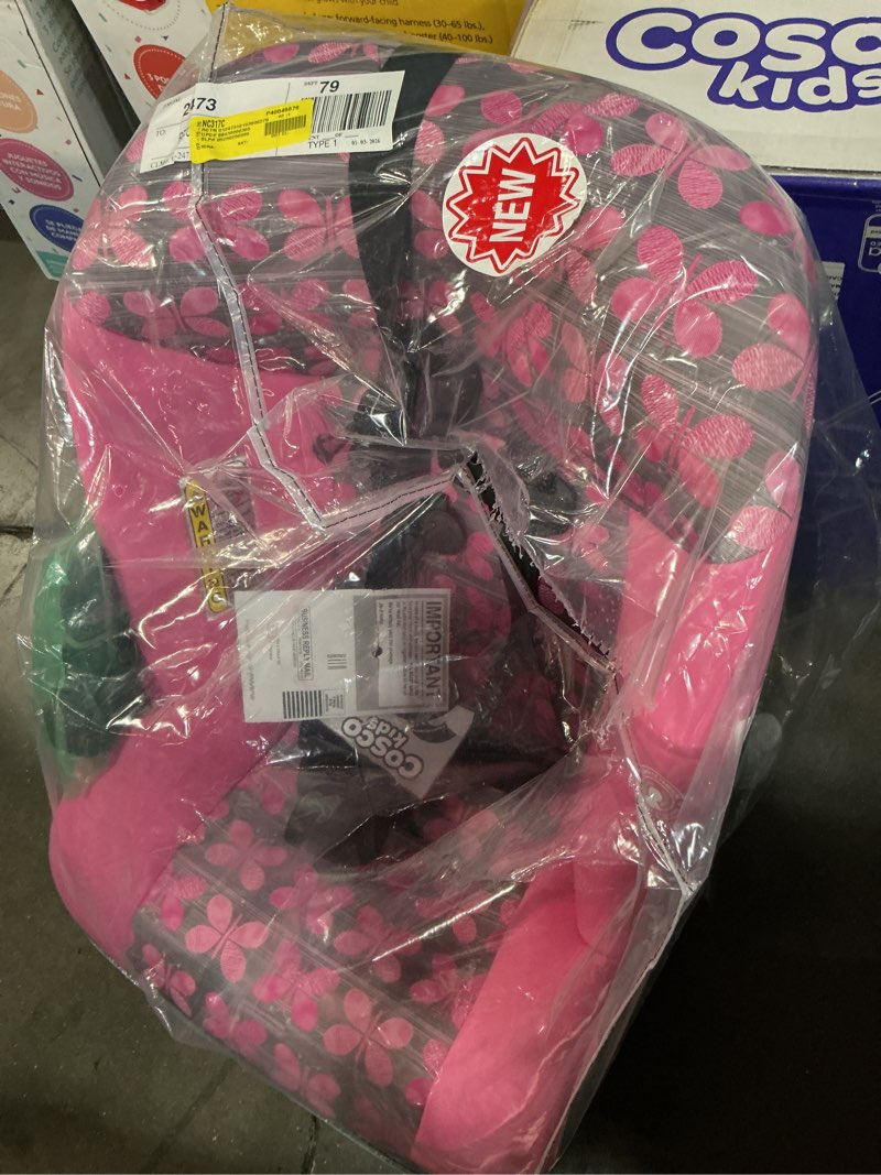 Condition photo showing Good Condition for cosco kids scenera extend infant & toddler convertible car seat, pink butterfly
