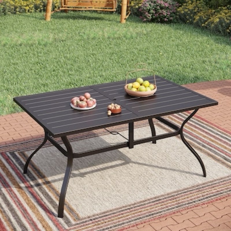 (Incomplete) Outdoor Table Rectangle Outdoor Dining Table