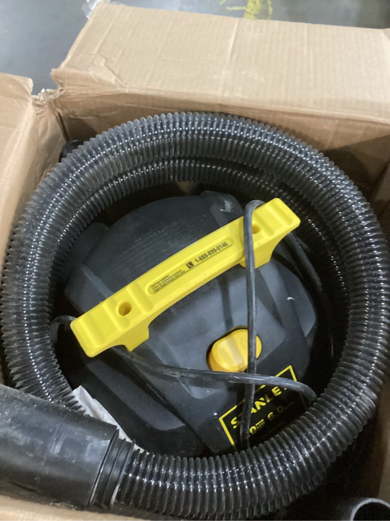 Condition photo showing As Is for Stanley - SL18116P Wet/Dry Vacuum, 6 Gallon, 4 Horsepower Black Black 6 Gallon, 4.0 HP AC Wet/Dry Vacuum