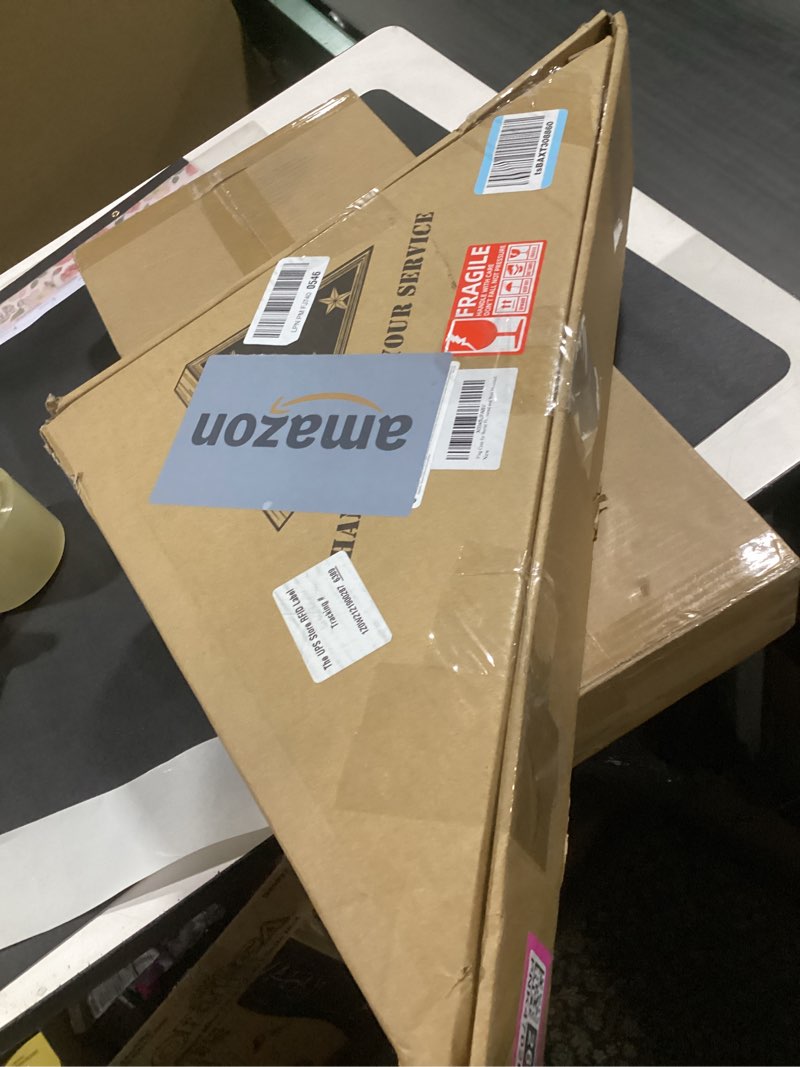 Condition photo showing New/Like New for Flag Case for Burial Flag, 5' x 9.5' Funeral Flag Display Case Red Wood Memorial Flag Shadow Box for Military Veterans with Glass Covered and Wall Mounted 5x9.5-Red (Case Only)