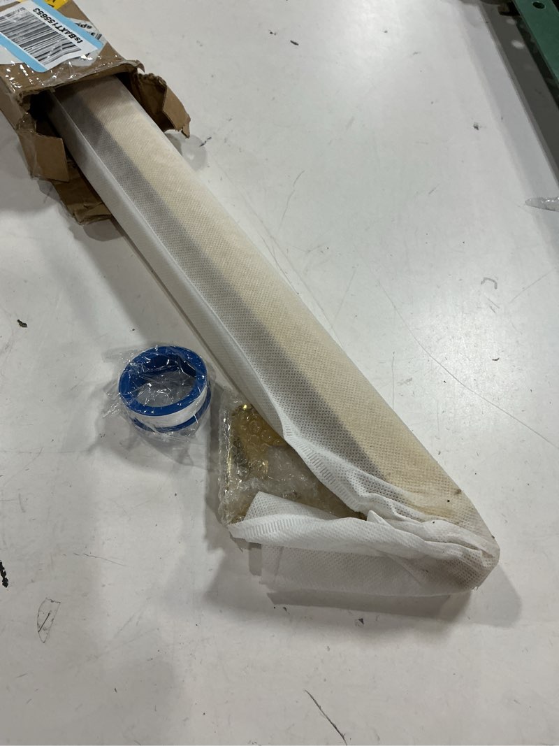 Condition photo showing New/Like New for HarJue Shower Arm with Flange and Teflon Tape, Wall Mounted Square Shower Pipe 304 Stainless Steel Extension Arm for Fixed Shower Head & Handheld Shower (6 Inch, Brushed Nickel) Brushed Nickel 6 Inch