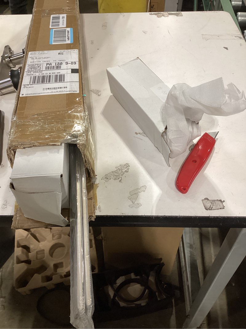 Condition photo showing Good Condition for EaseLife 6 FT Stainless Steel Sliding Barn Door Hardware Track Kit,Heavy Duty,Anti-Rust Anti-Corrosion,Slide Smoothly Quietly,Easy Install (6FT Track Kit for 30"~36" Single Door)