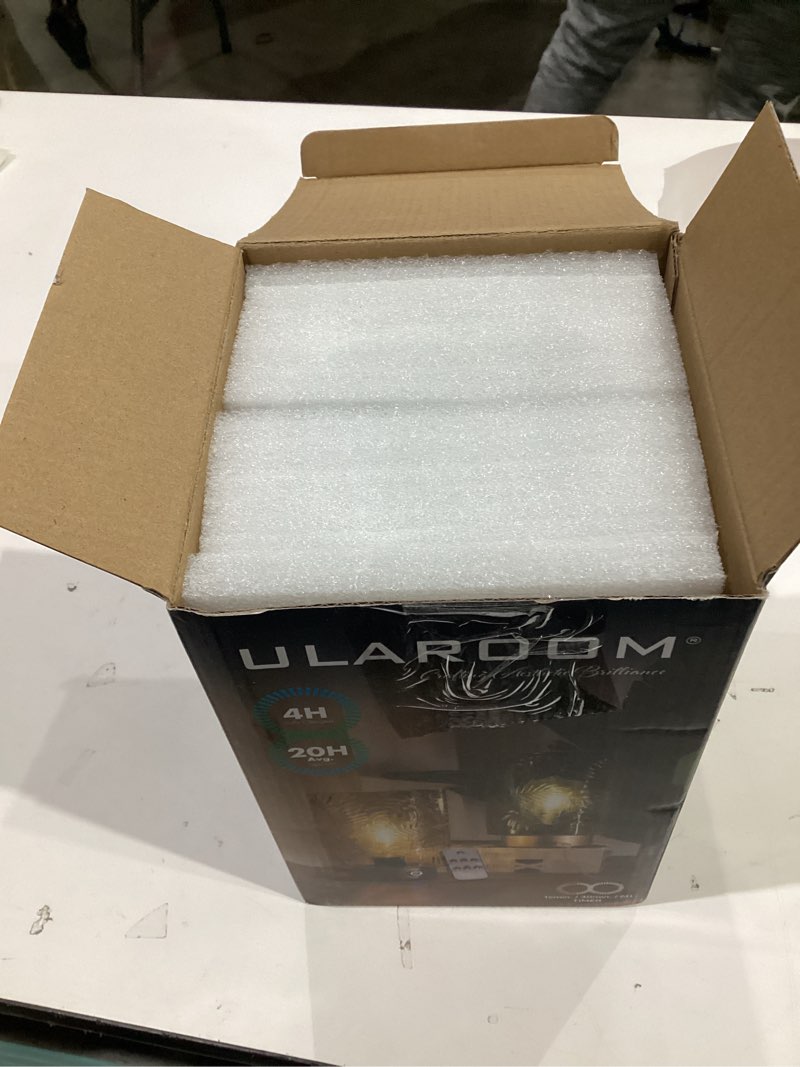 Condition photo showing New/Like New for Cordless Lamps Rechargeable Battery Operated lamp,Glass Table Lamp Remote Control-Dimmable Brightness Touch Wireless Bedside Lamp for New Home Gift/Bedroom/Kitchen/Living Room Decor Amber Yellow