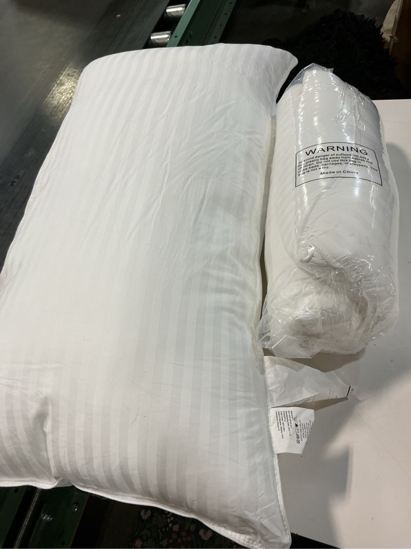 Condition photo showing Good Condition for Beckham Hotel Collection Bed Pillows King Size Set of 2 - Down Alternative Pillow for Back, Stomach or Side Sleepers King White