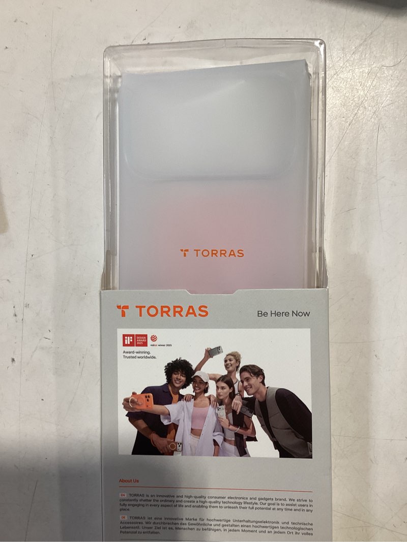 Condition photo showing Good Condition for torras for iphone 17 pro max case crystal clear, [anti-yellowing][military-grade protection], ultra slim transparent anti-scratch back, soft bumper, non-slip 17 pro max phone case, clear 6.9" crystal clear for iphone 17 pro max