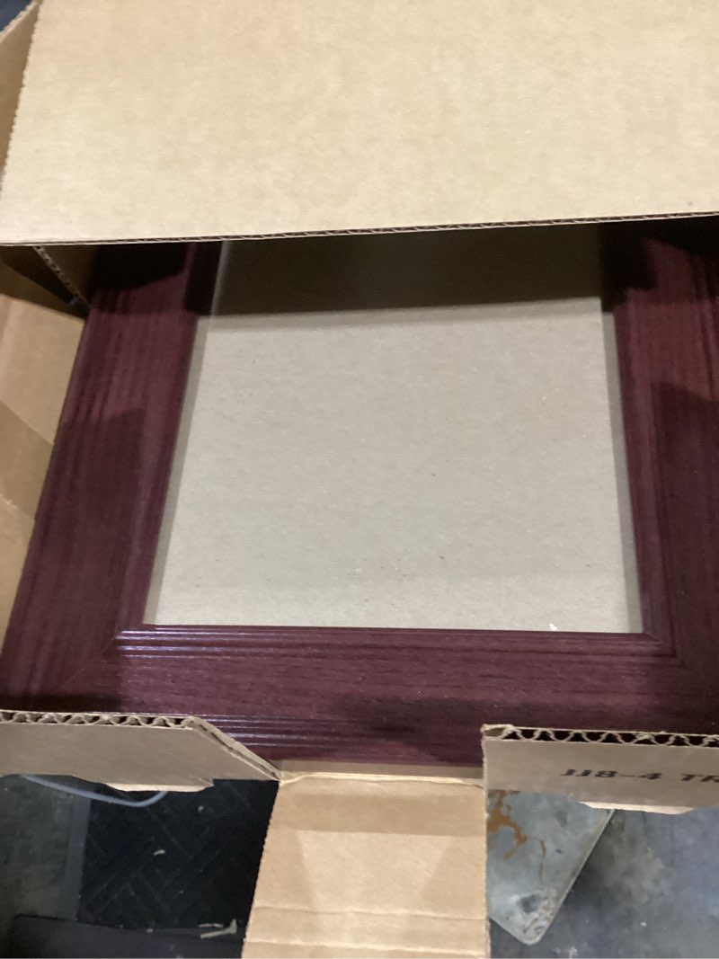 Condition photo showing New/Like New for craig frames fm97ma 8 x 10-inch picture frame, smooth wrap finish, 2-inch wide, mahogany 8 x 10 mahogany red