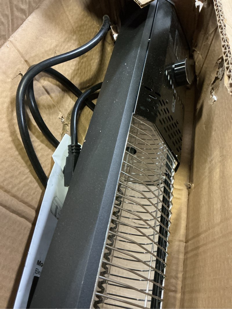 Condition photo showing Good Condition for Patio Heater for Outdoor Use, 34" Electric Overhead Heaters, 1500W, Wall Mount Infrared Heater, 9 Levels Heating with Remote, 9H Timers, IPX5 Waterproof, Garage, Restaurant Backyard, Black Black 34"