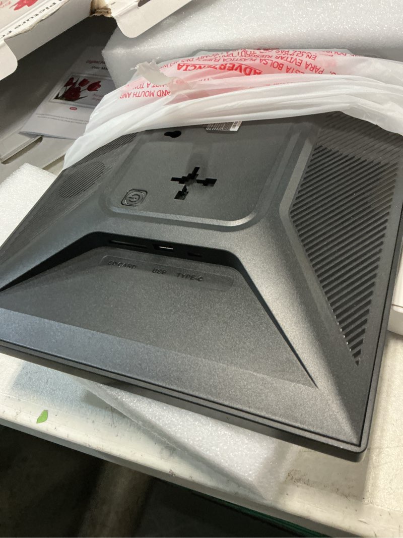 Condition photo showing Good Condition for 64gb 15.6" frameo digital picture frame wifi, large electronic photo frames 1920 x 1080 ips fhd touch screen, send photos from your phone from anywhere, best gifts for parents and grandparents 15.6 inch black