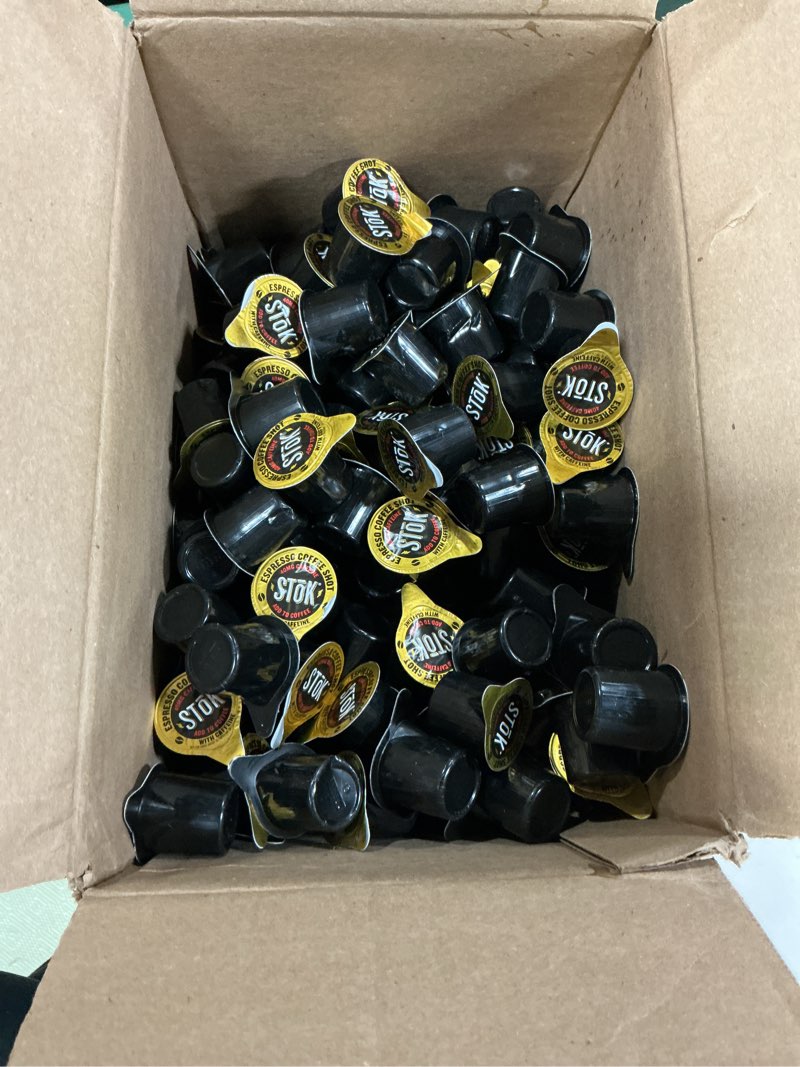 Condition photo showing Good Condition for (Best if used by: 07 Jul 2026) Stok Caffeinated Black Coffee Shot; 264 Count; 1 Per Case