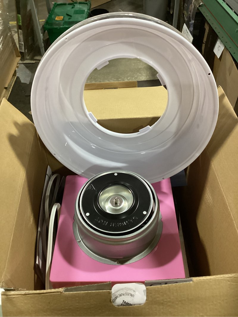 Condition photo showing As Is for Nostalgia Vintage Hard and Sugar Free Candy Countertop Cotton Candy Maker, Includes 2 Reusable Cones And Sugar Scoop – Pink