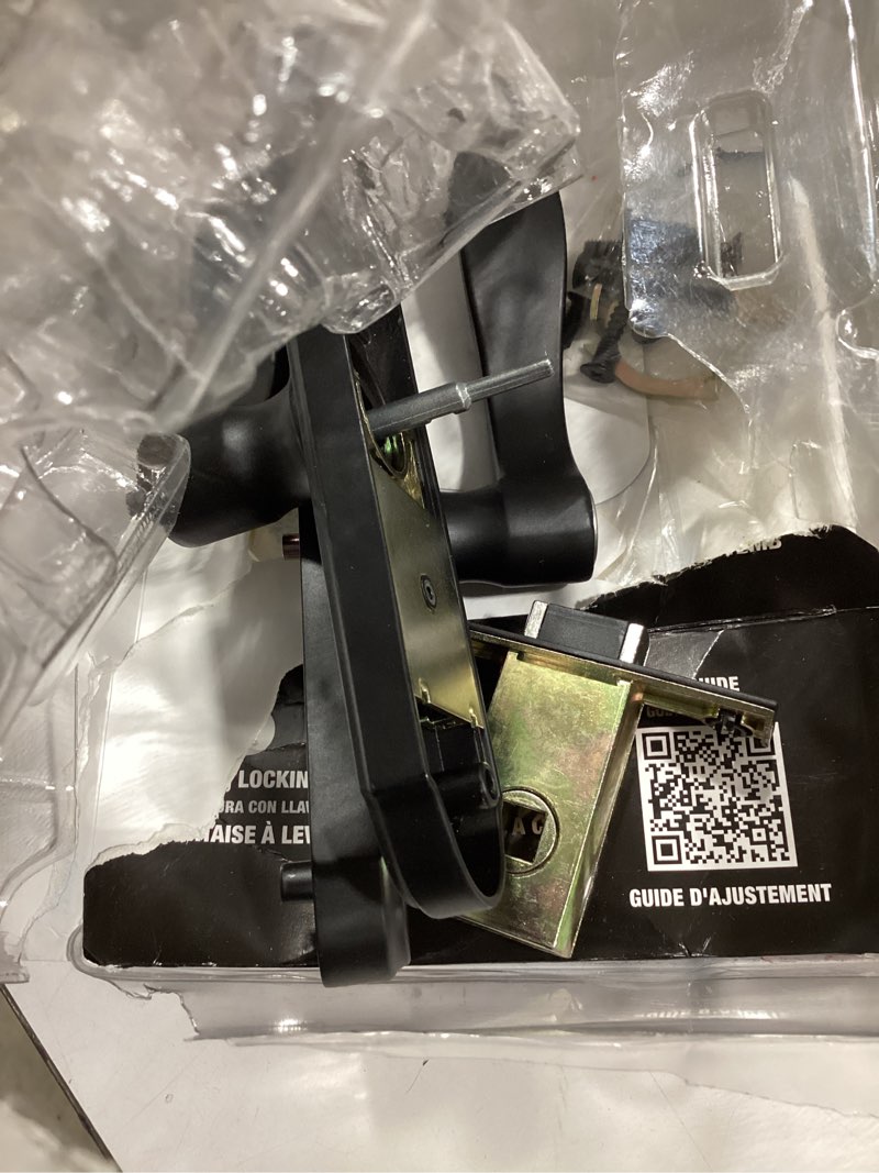 Condition photo showing Good Condition for wright products serenade mortise keyed lever mount latch with deadbolt fo wood core storm doors, matte black