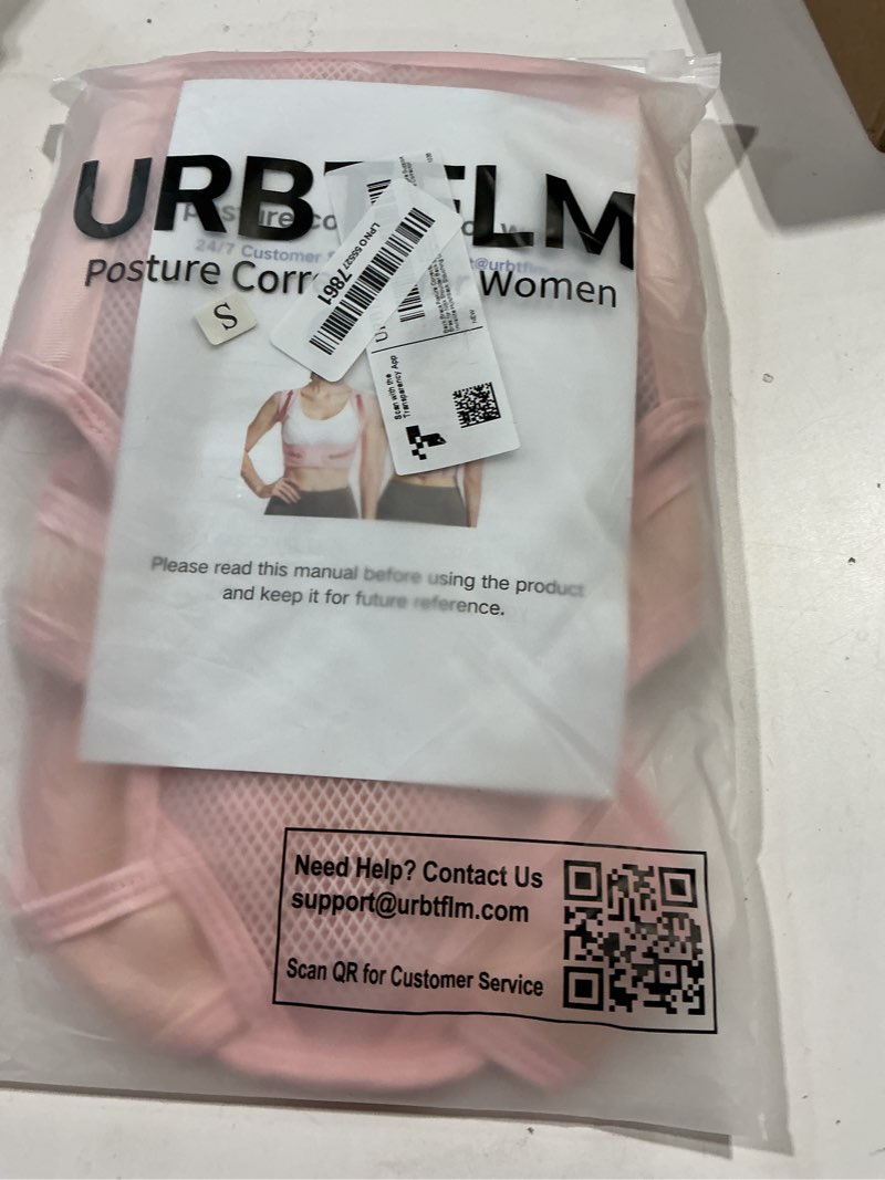 Condition photo showing Good Condition for back brace posture corrector for women(small)?pink? pink small