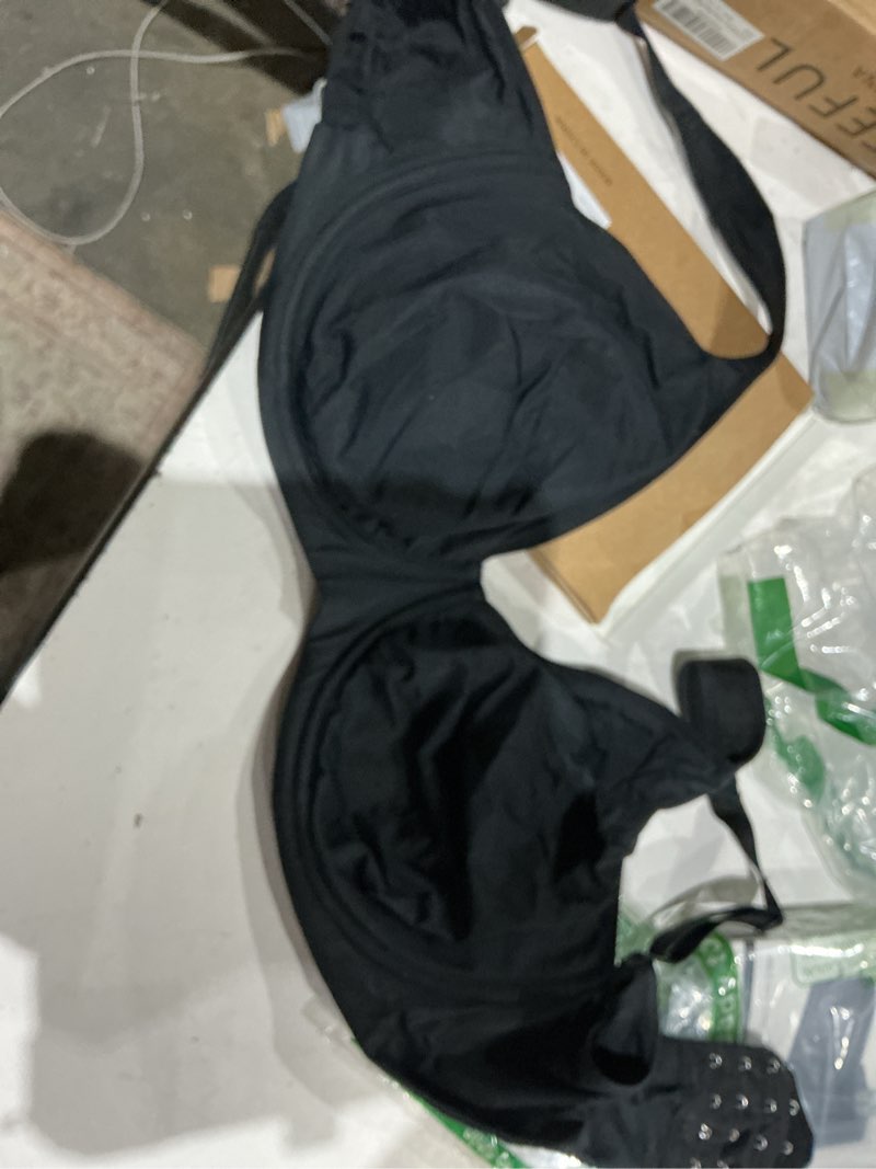 Condition photo showing Good Condition for hsia bras for women minimizer full coverage, plus size t shirt unlined underwire smooth bra, seamless cups joan ultimate soft black 38ddd