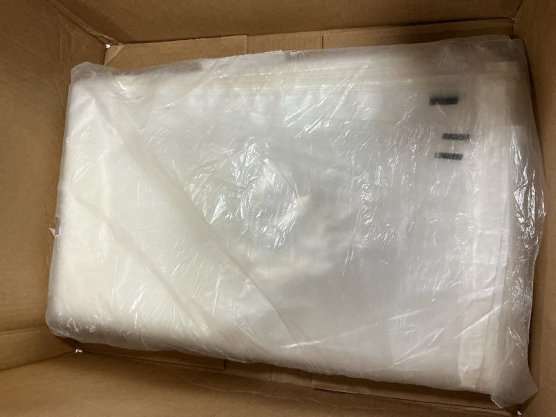 Condition photo showing Good Condition for Spartan Industrial - 24” X 36” (100 Count) Self Seal Clear Poly Bags with Suffocation Warning for Packaging, T Shirts & Shipping - Permanent Adhesive 24" x 36"