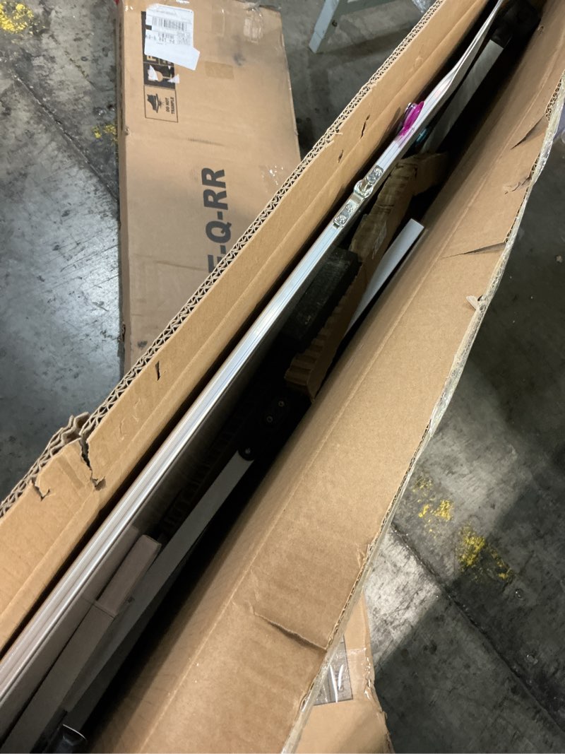 Condition photo showing As Is for Magnetic Mobile White Board, 40 x 24 Double Sided Dry Erase Board Rolling Whiteboard Aluminum Frame Standing Whiteboard on Wheels White 40 x 24 inch