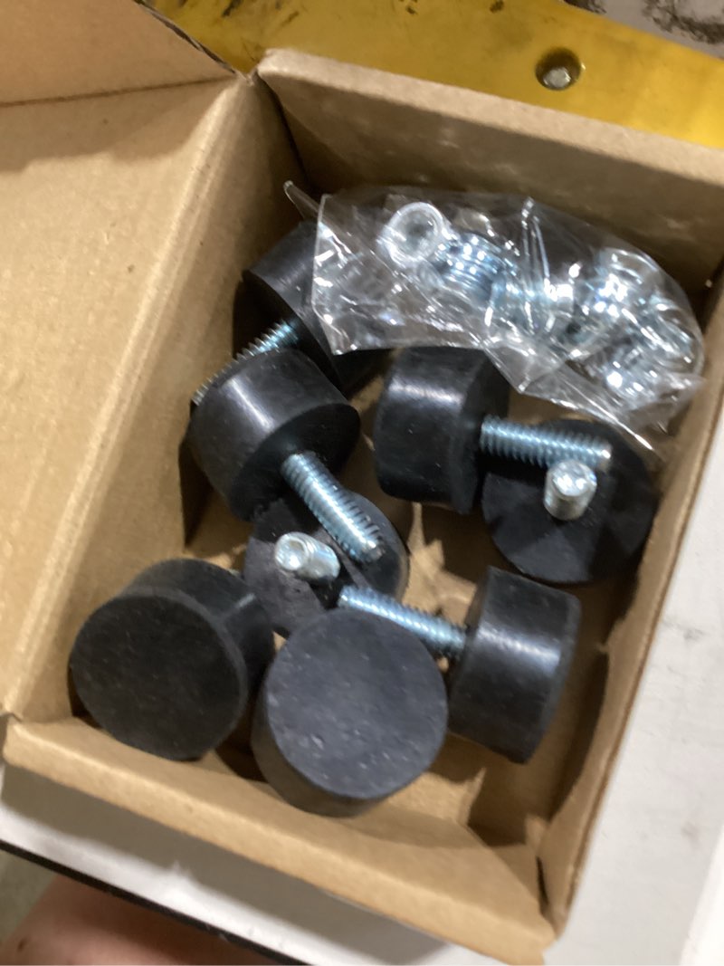 Condition photo showing New/Like New for newbytek 1/4-20 rubber adjustable furniture leveler?8 pack leveling feet screws in threaded, feet levelers screw on furniture glide leveling for table, chair, furniture legs 1/4"-20 with nuts, 8pcs