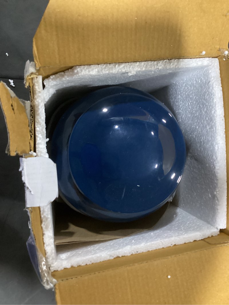 Condition photo showing Good Condition for footprints cremation urn - ocean blue memorial urn with beach & waves – full-size handcrafted metal funeral urns for men & women’s ashes (up to 210 lbs) – a beautiful tribute for ocean lovers